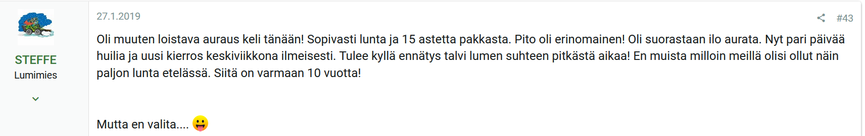 Oli muuten loistava auraus keli tänään.png