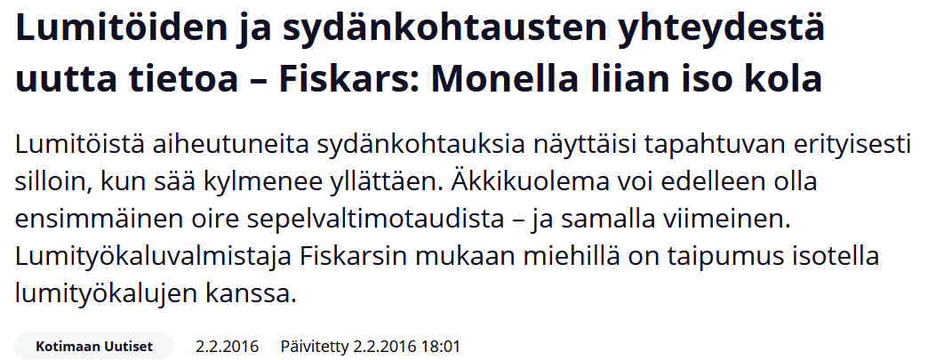 Lumitöiden ja sydänkohtausten yhteydestä uutta tietoa.png