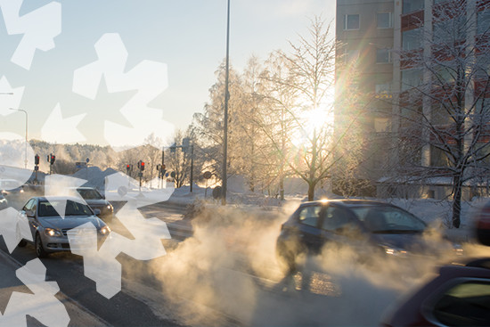 Kuva Rovaniemen liikenteestä. Kuvaaja Risto Viitanen.